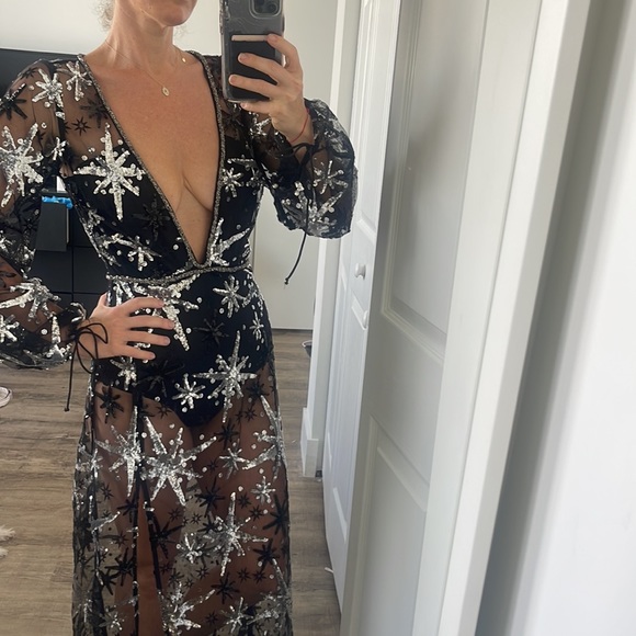 NWOT For Love & Lemons Stardust maxi dress - Picture 6 of 14